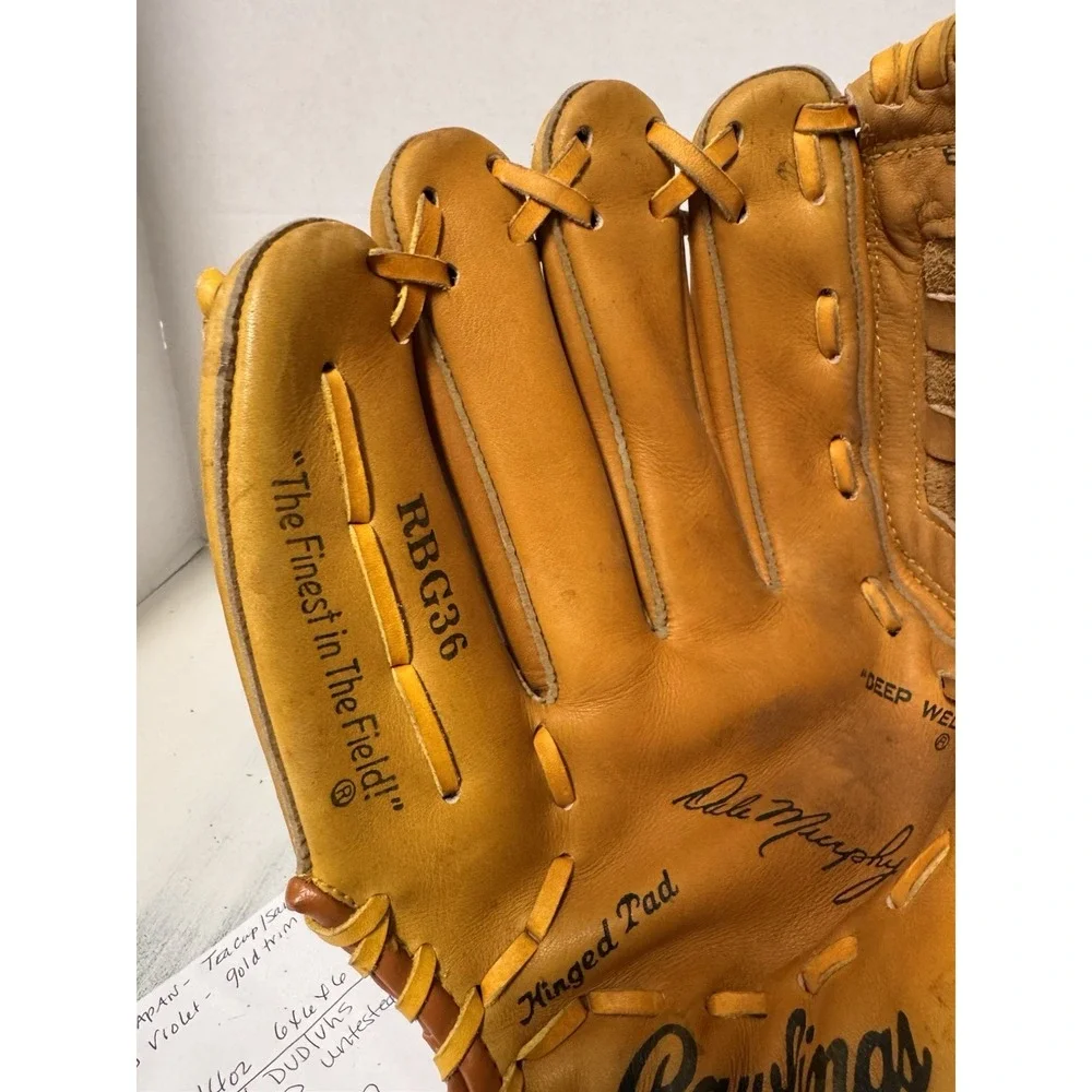 Rawlings Dale Murphy RBG36 Deep Well Pocket Baseball Glove (for RH player) - Picture 3 of 8